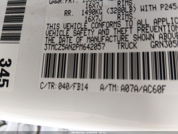 2023 TOYOTA TACOMA SR V6