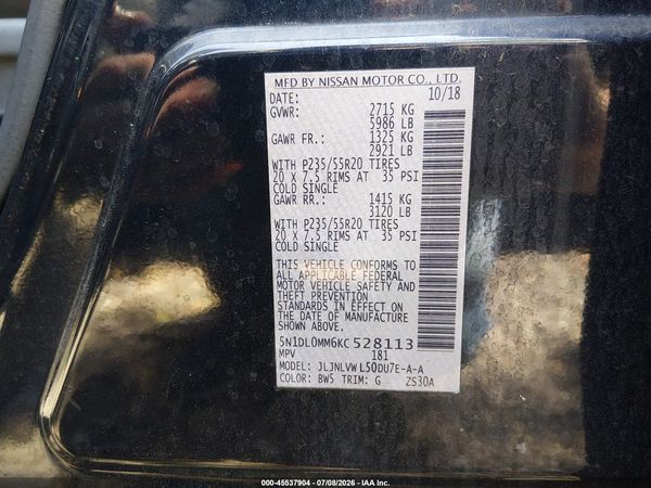 2019 INFINITI QX60 LUXE