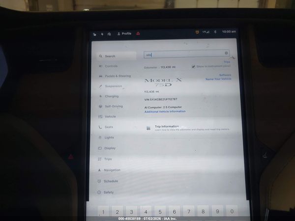2018 TESLA MODEL X 100D/75D/P100D