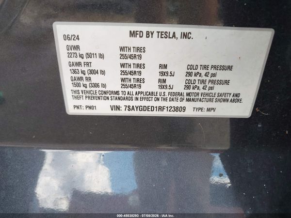 2024 TESLA MODEL Y