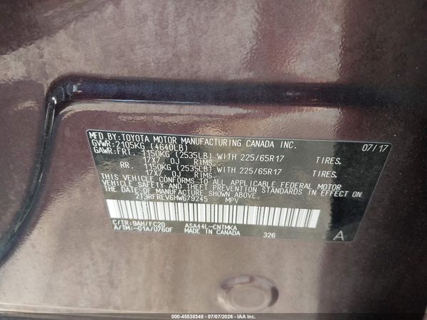 2017 TOYOTA RAV4 XLE