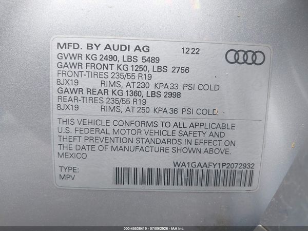 2023 AUDI Q5
