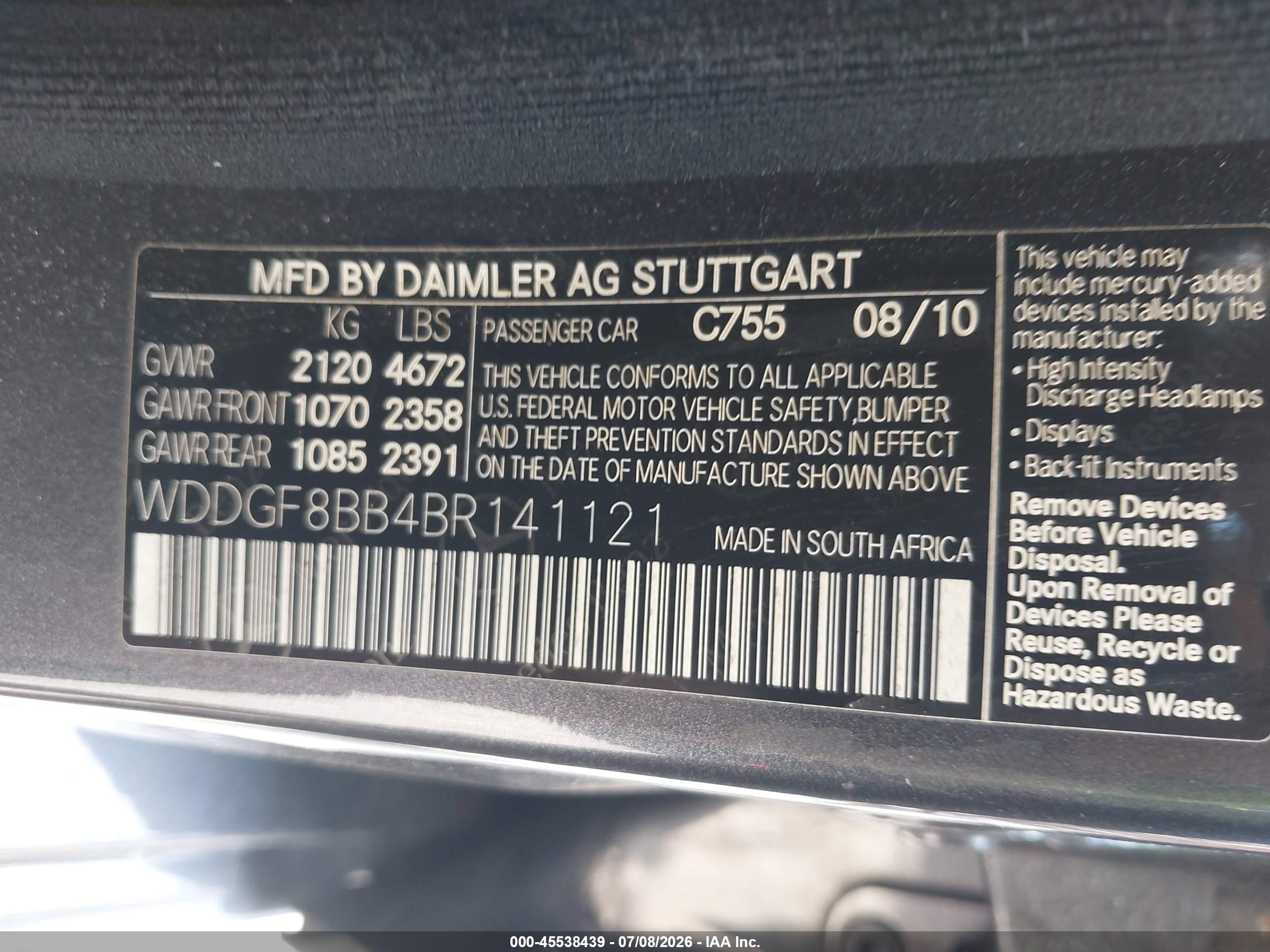 2011 MERCEDES-BENZ C 300 C300 4-MATIC