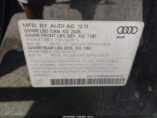 2014 AUDI Q5 2.0T PREMIUM