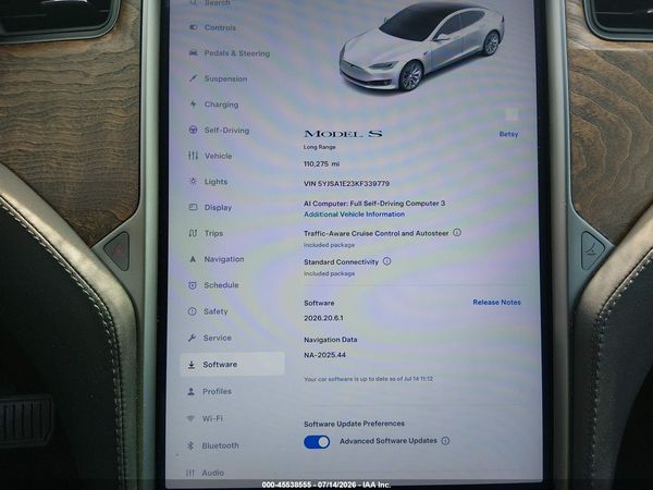 2019 TESLA MODEL S