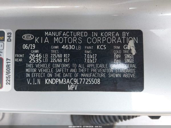 2020 KIA SPORTAGE LX