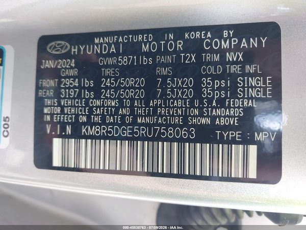 2024 HYUNDAI PALISADE LIMITED