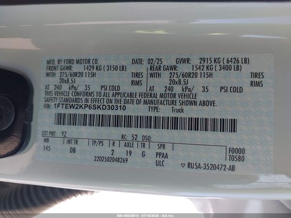2025 FORD F-150 STX