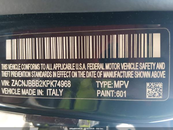 2019 JEEP RENEGADE LATITUDE 4X4