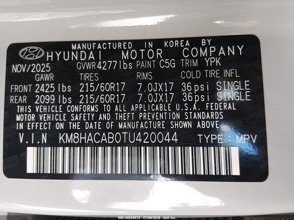 2026 HYUNDAI KONA SE