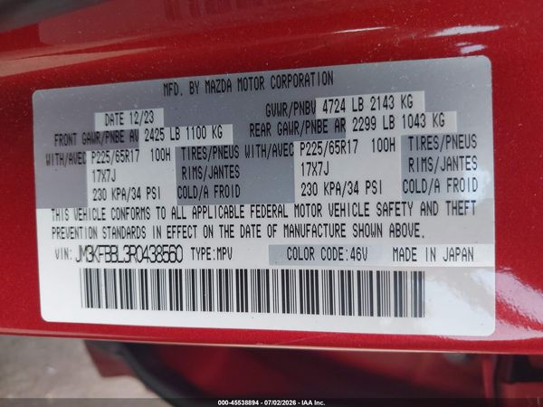 2024 MAZDA CX-5 2.5 S SELECT