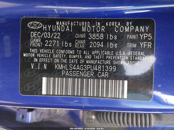 2023 HYUNDAI ELANTRA SEL
