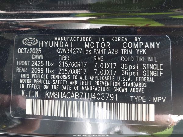 2026 HYUNDAI KONA SE