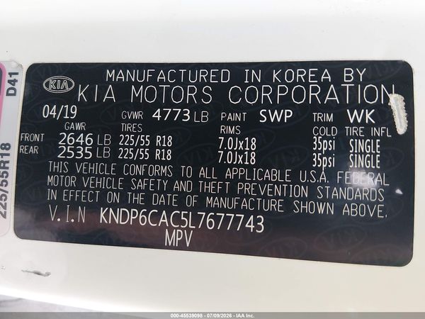2020 KIA SPORTAGE S