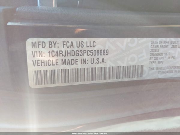2023 JEEP GRAND CHEROKEE OVERLAND 4X4