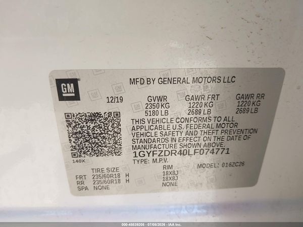 2020 CADILLAC XT4 AWD PREMIUM LUXURY