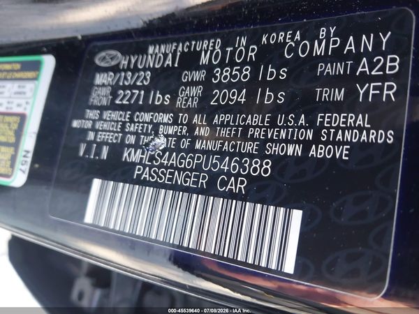 2023 HYUNDAI ELANTRA SEL