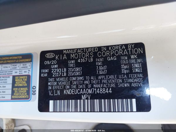 2021 KIA SELTOS S
