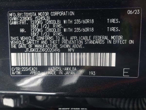 2024 LEXUS NX 350H PREMIUM — I9