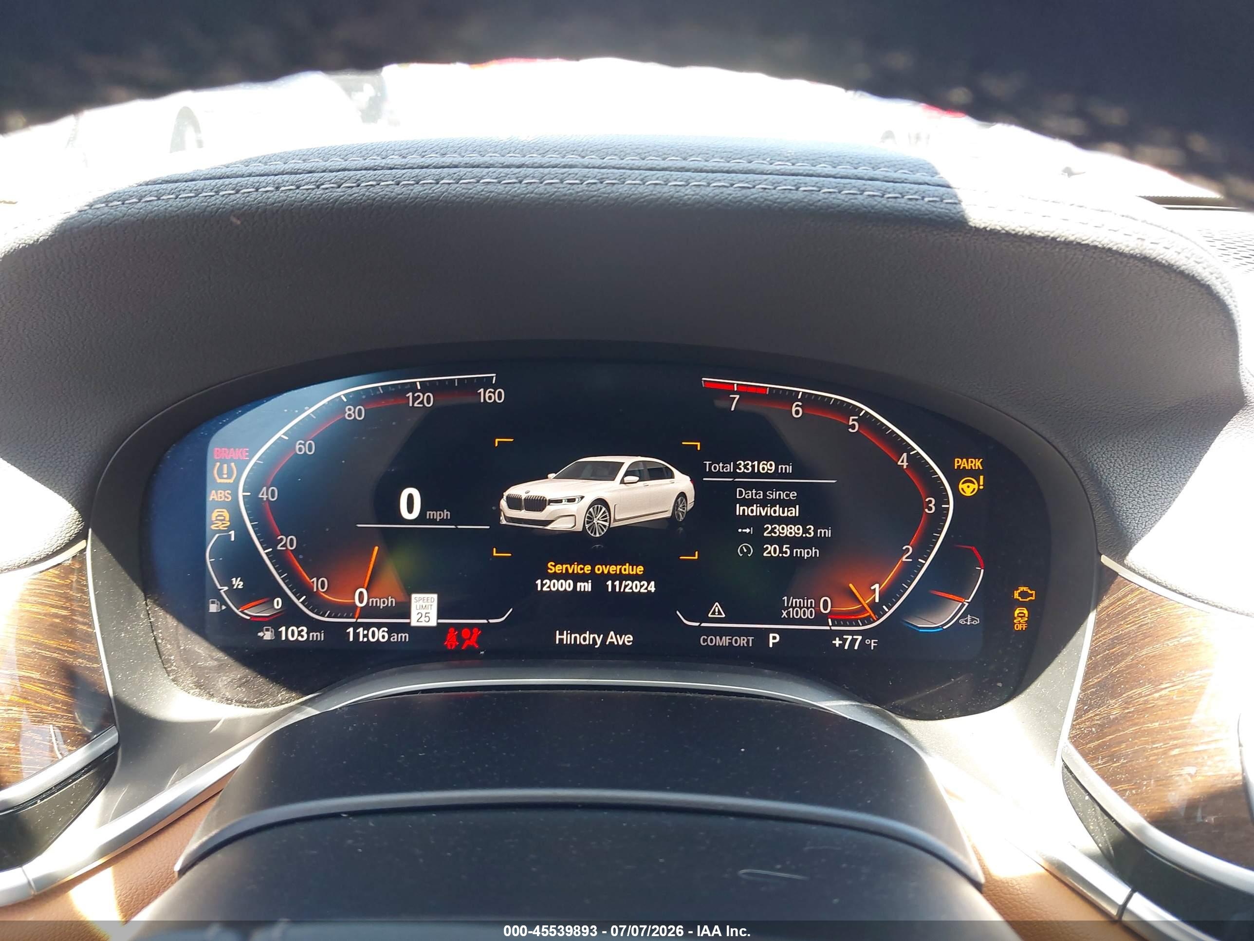 2021 BMW 740I
