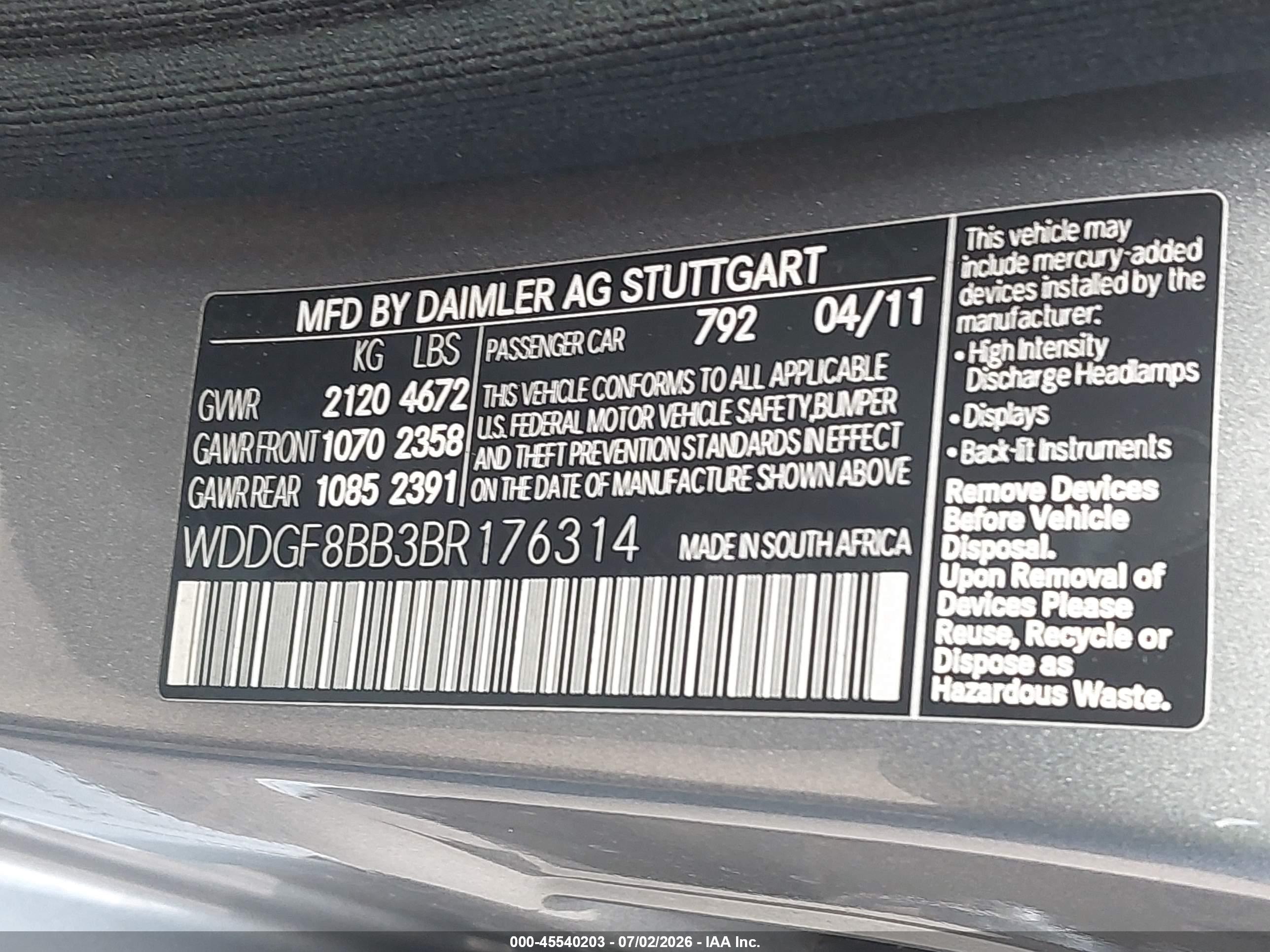2011 MERCEDES-BENZ C 300 C300 4-MATIC