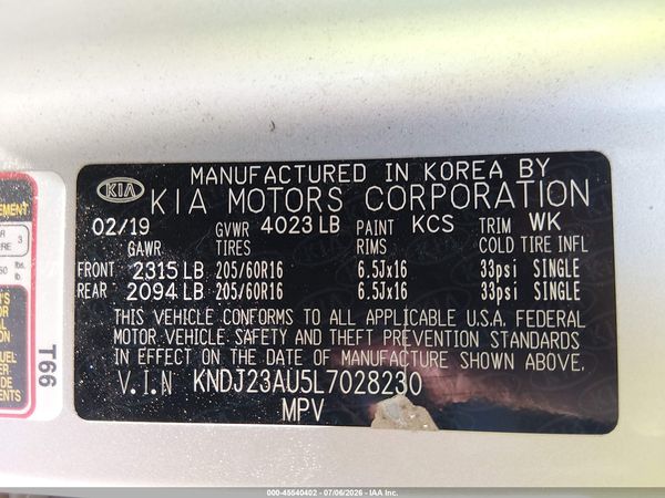 2020 KIA SOUL S