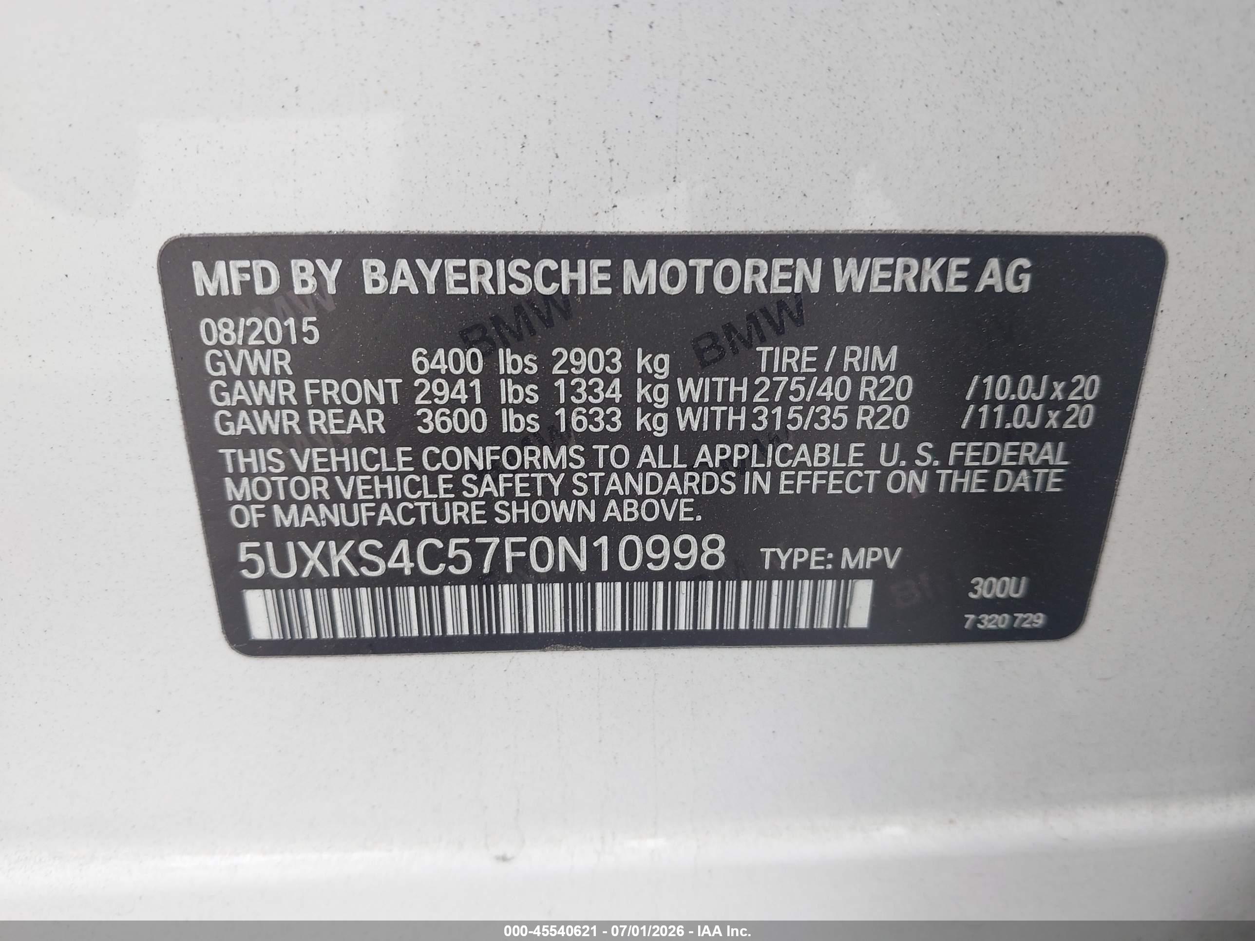 2015 BMW X5 xDrive35d