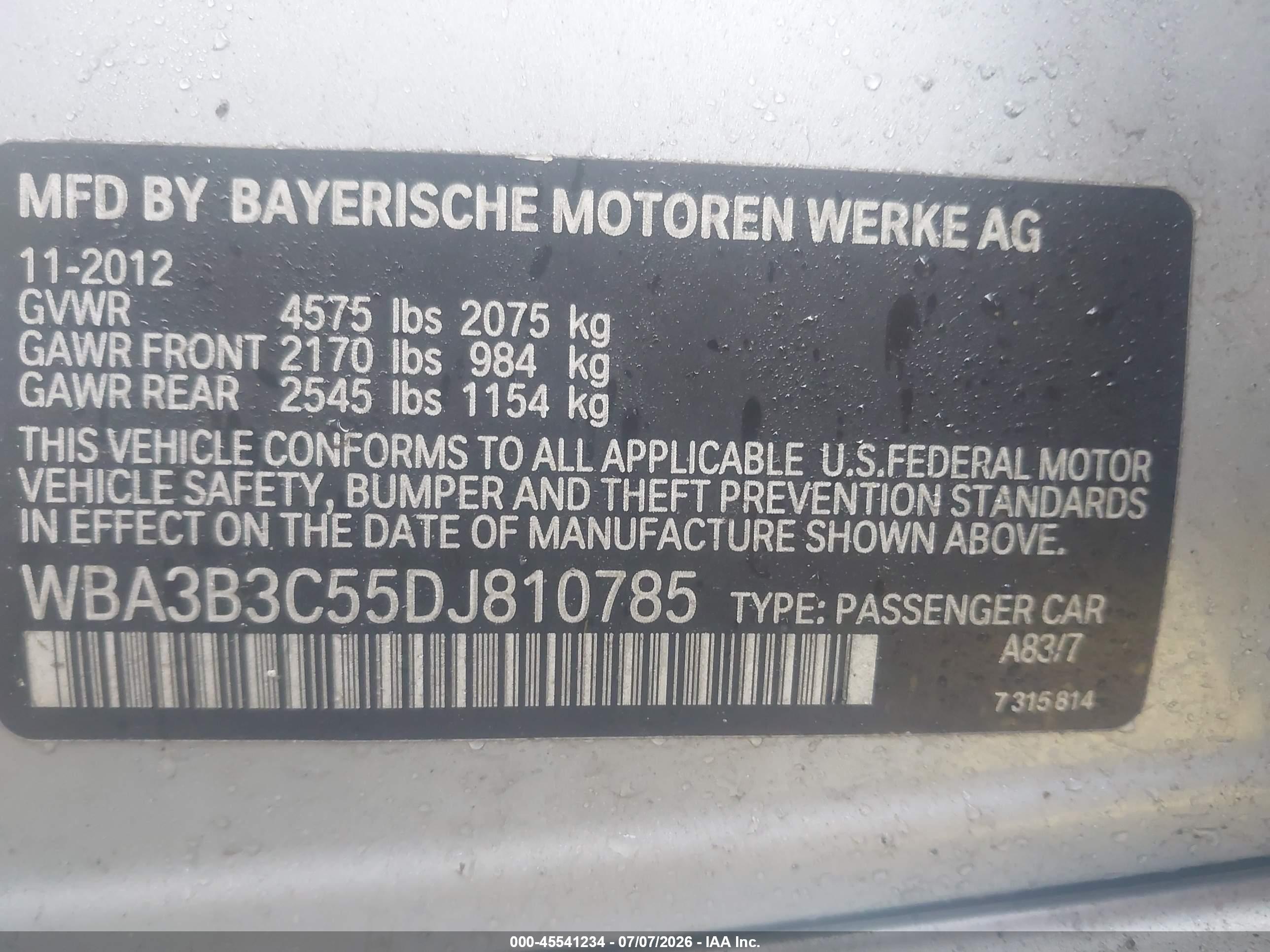 2013 BMW 328I XDRIVE