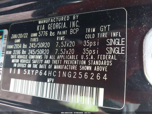 2022 KIA TELLURIDE S