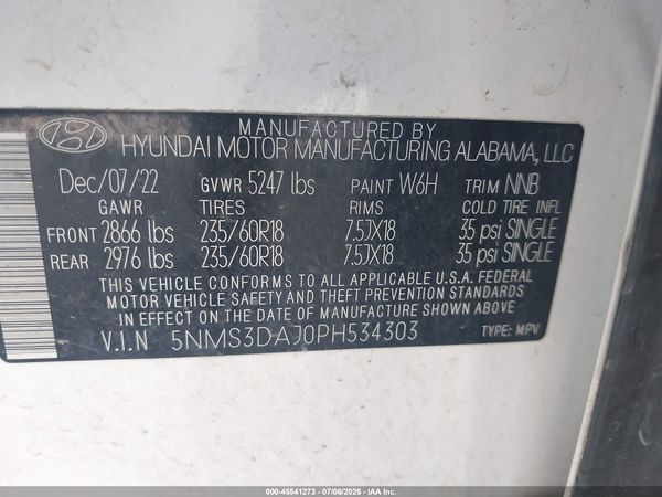 2023 HYUNDAI SANTA FE SEL