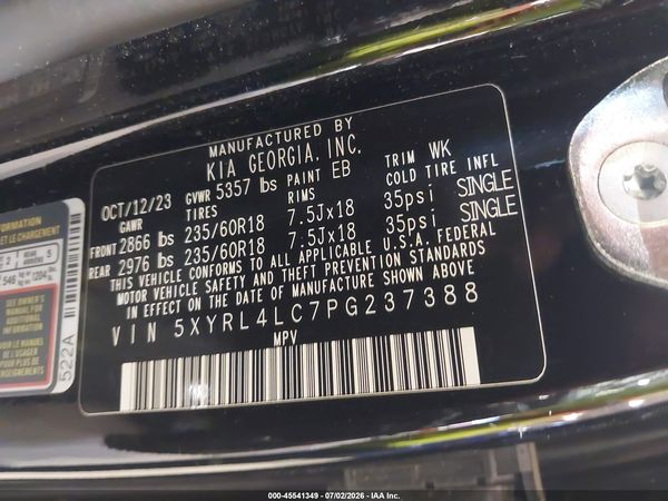 2023 KIA SORENTO S