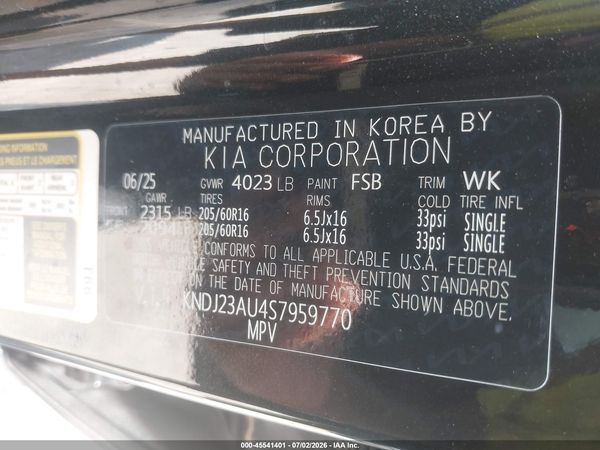 2025 KIA SOUL LX