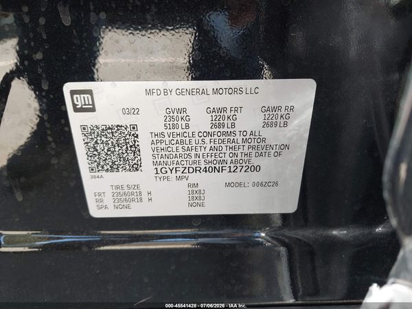 2022 CADILLAC XT4 AWD PREMIUM LUXURY