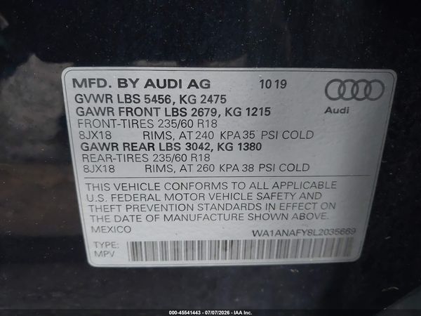 2020 AUDI Q5