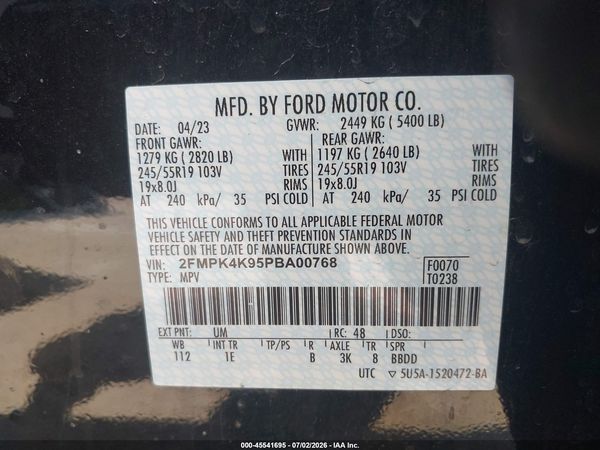 2023 FORD EDGE TITANIUM