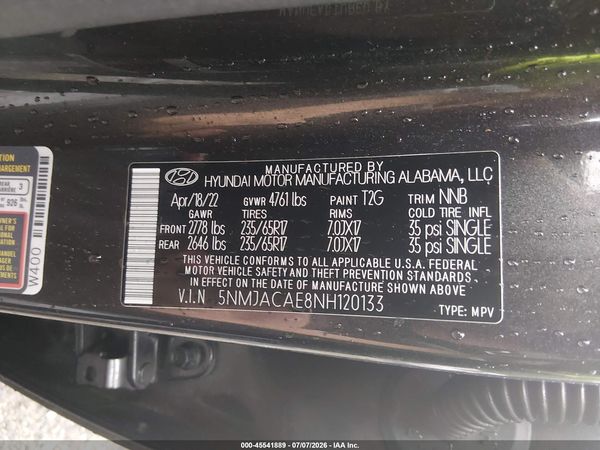 2022 HYUNDAI TUCSON SE
