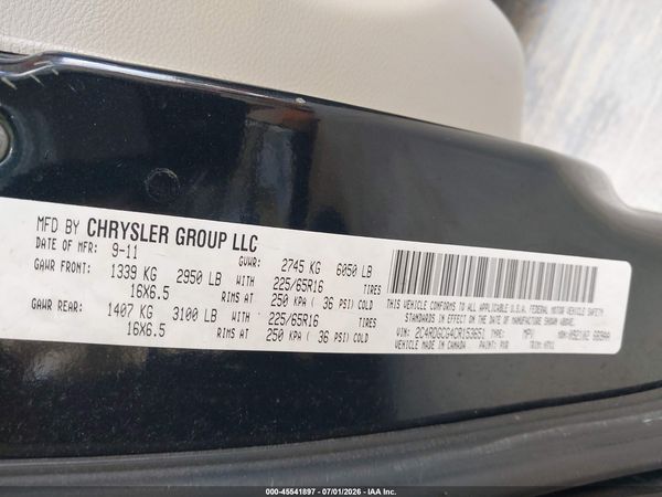 2012 DODGE GRAND CARAVAN SXT