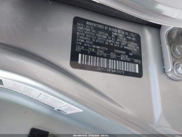 2021 NISSAN ROGUE SPORT S AWD XTRONIC CVT