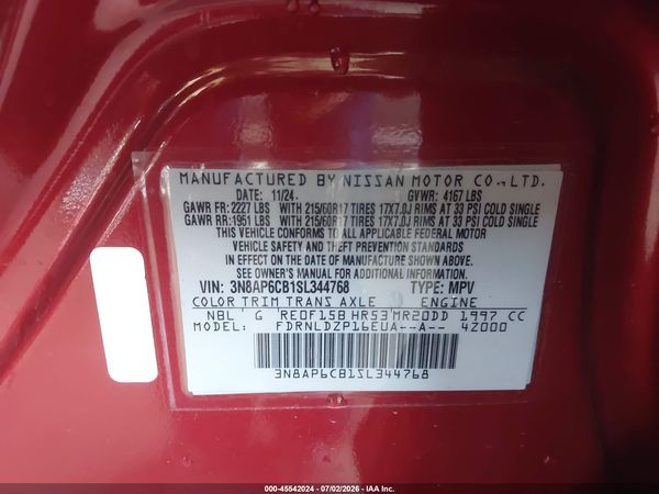 2025 NISSAN KICKS SV INTELLIGENT AWD