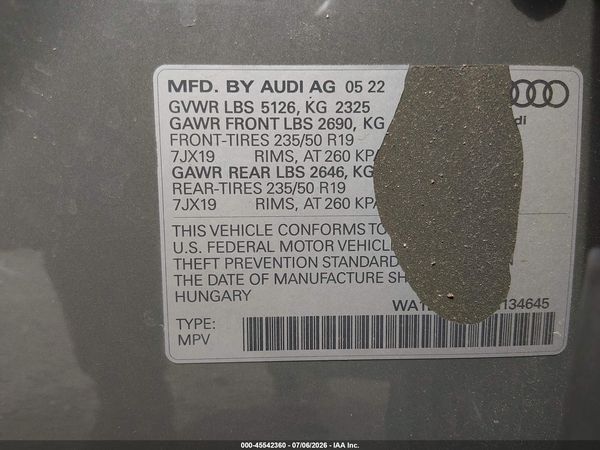2022 AUDI Q3