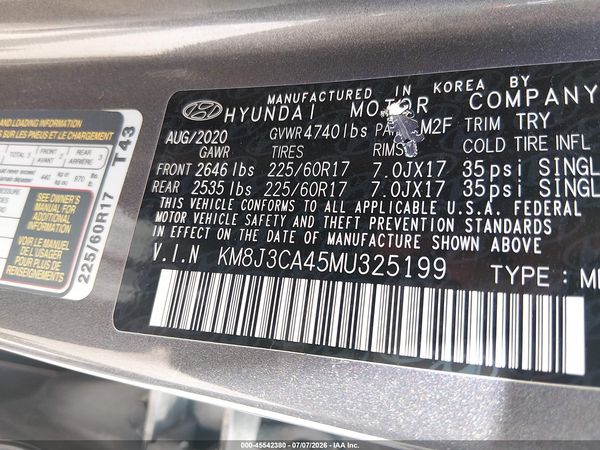 2021 HYUNDAI TUCSON VALUE