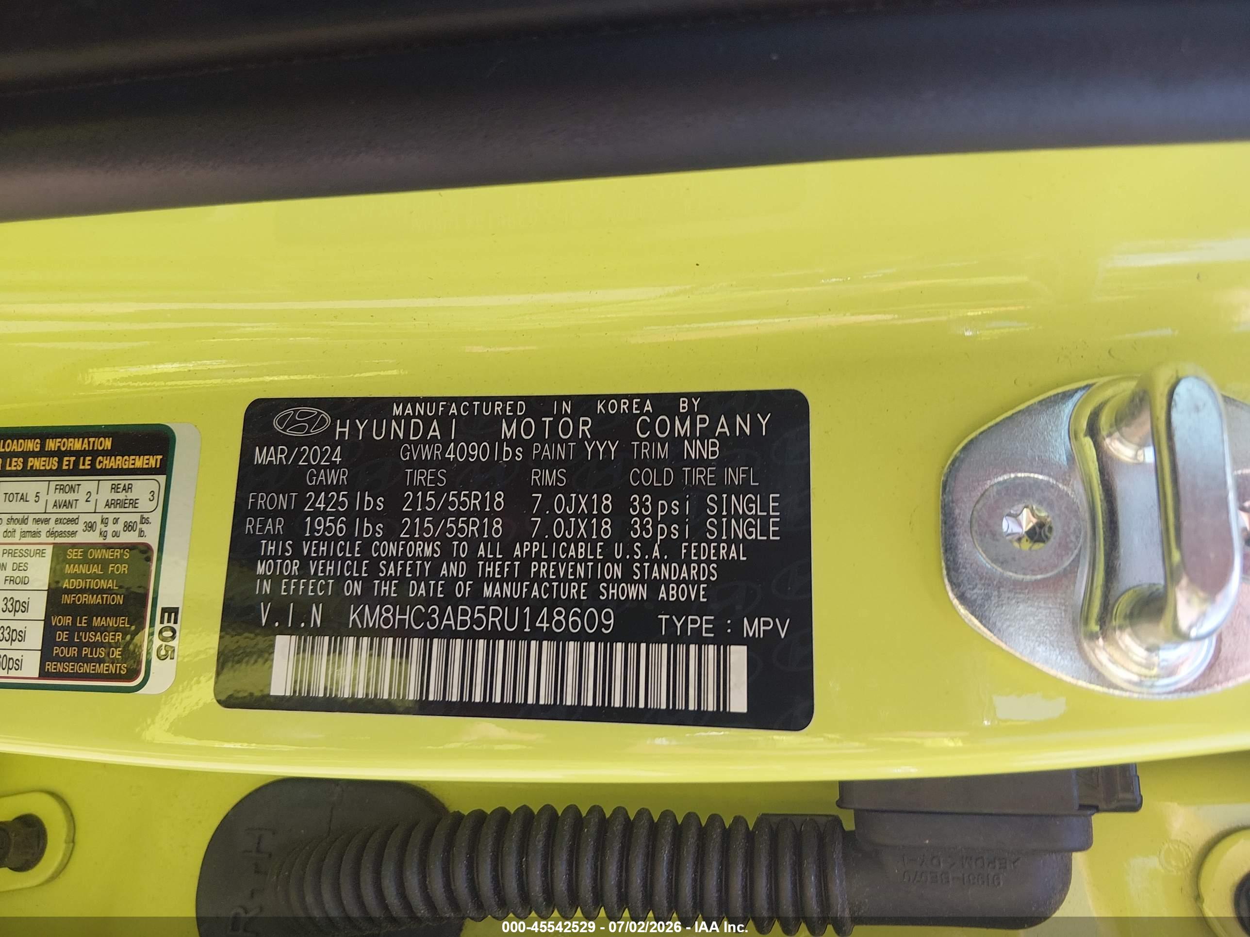 2024 HYUNDAI KONA SEL