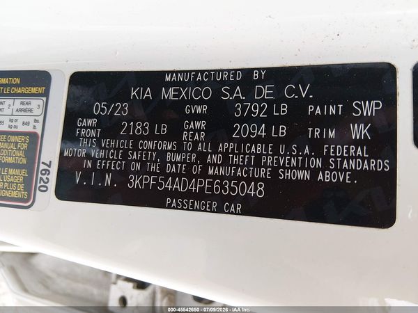 2023 KIA FORTE GT-LINE