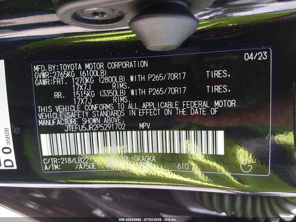 2023 TOYOTA 4RUNNER SR5 PREMIUM