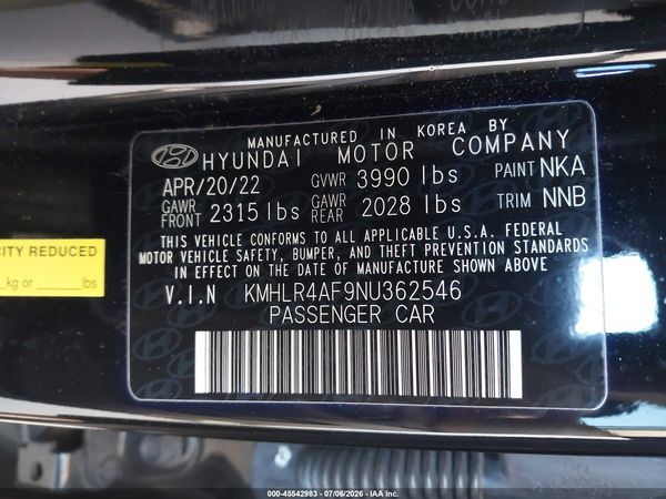 2022 HYUNDAI ELANTRA N LINE