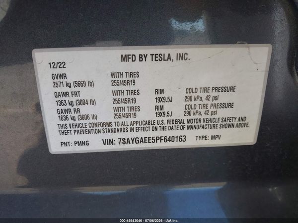 2023 TESLA MODEL Y
