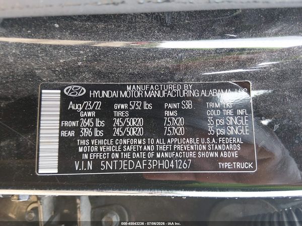2023 HYUNDAI SANTA CRUZ LIMITED