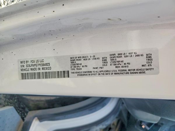2023 RAM PROMASTER 1500