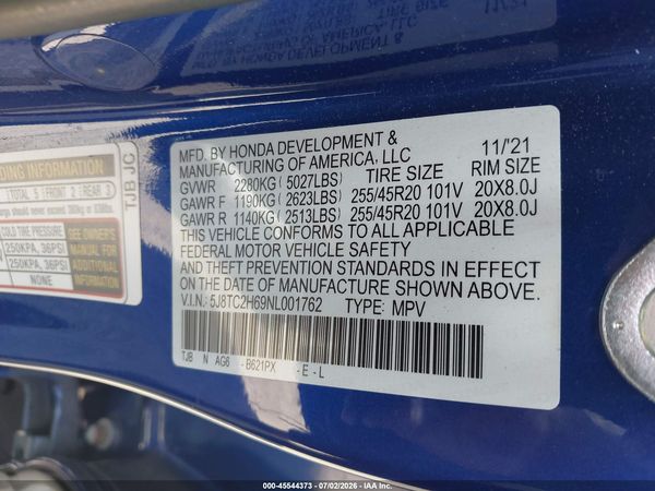 2022 ACURA RDX A-SPEC PACKAGE