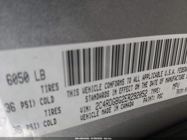 2014 DODGE GRAND CARAVAN SE